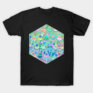 Art Deco Watercolor Patchwork Pattern 1 T-Shirt